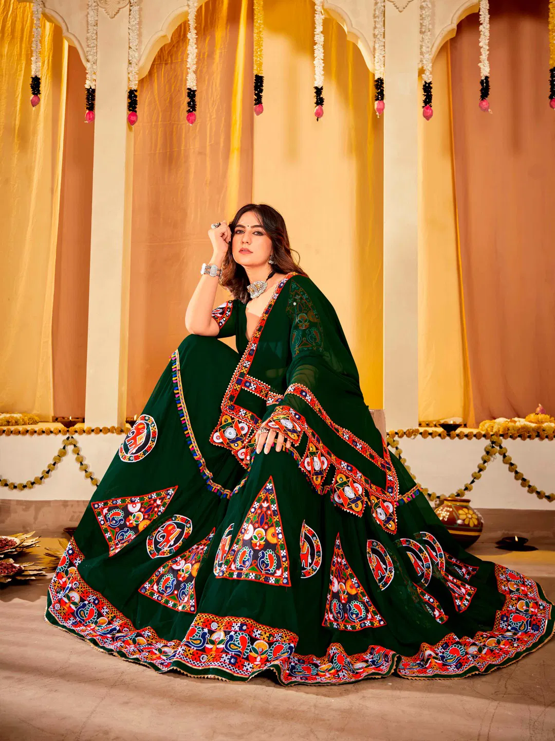Navratri Special Georgette Lehenga Choli By Nsf  Online Wholesale